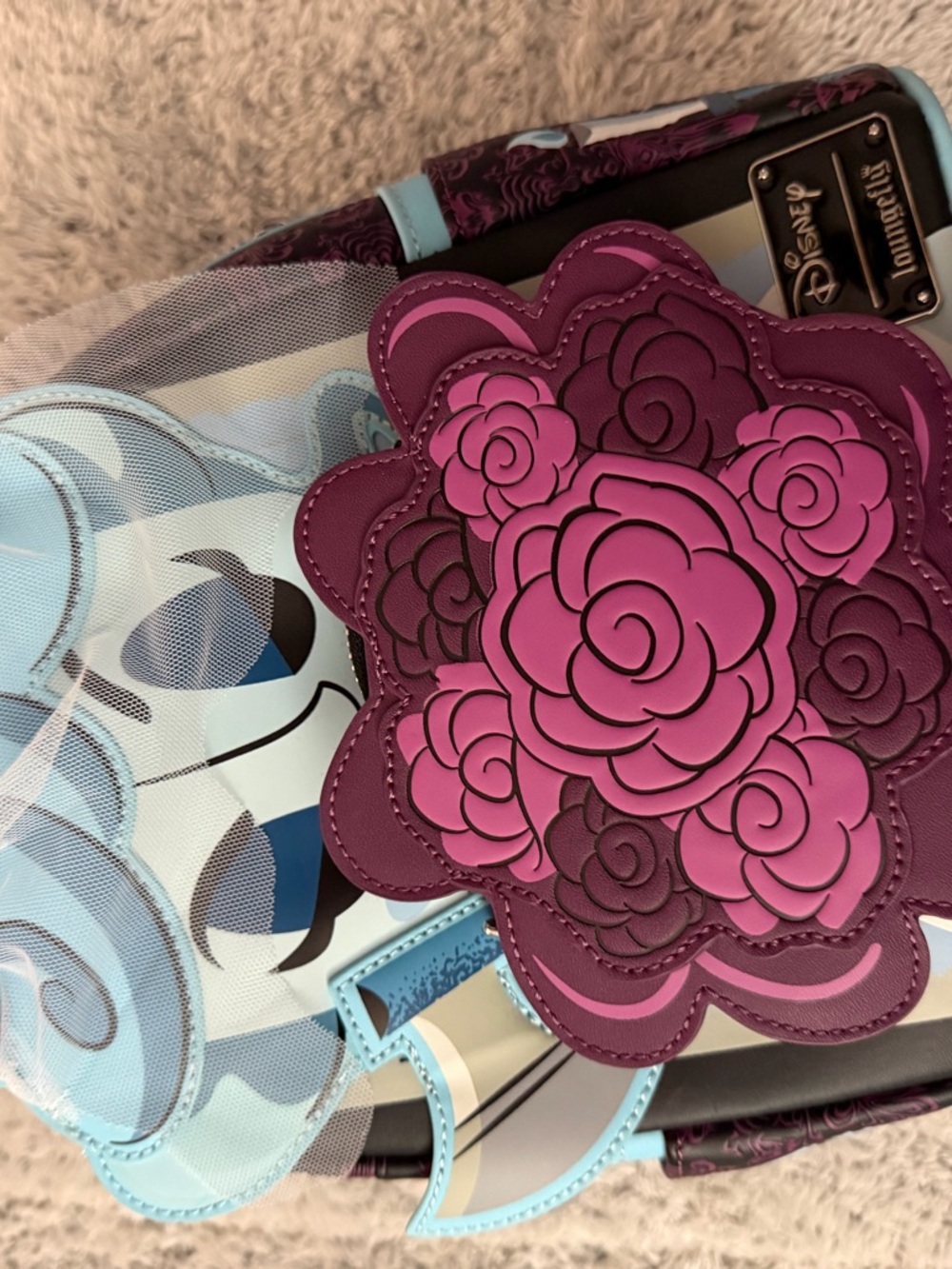Retired Loungefly Disney Haunted Mansion Mini Backpack Glow in the Dark - Picture 14 of 14